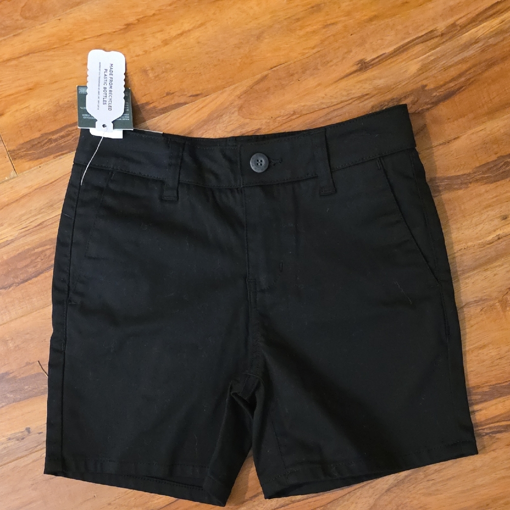 RSQ Boys Black Chino Shorts Size 8 New With Tags